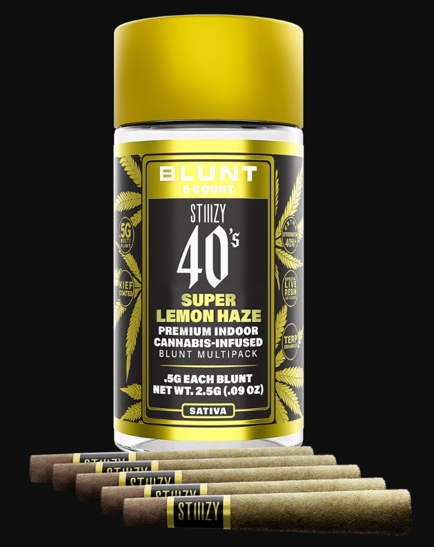 Photograph of product: SUPER LEMON HAZE - INFUSED BLUNTS 5PK (2.5G)