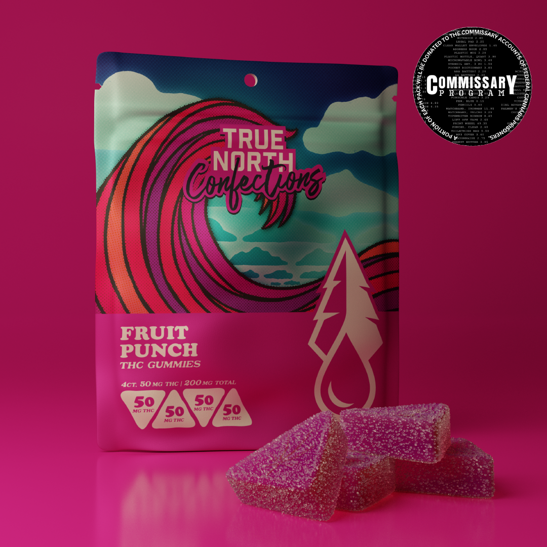 Photograph of product: Fruit Punch 4x50mg Vegan Gummies Adult Use
