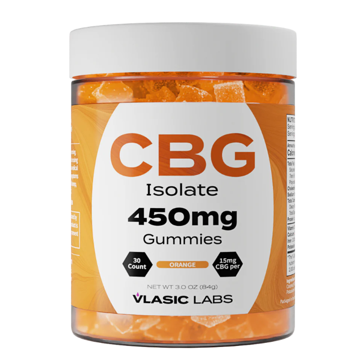 Photograph of product: Vlasic Labs - Gummies - 450mg CBG Isolate - Orange