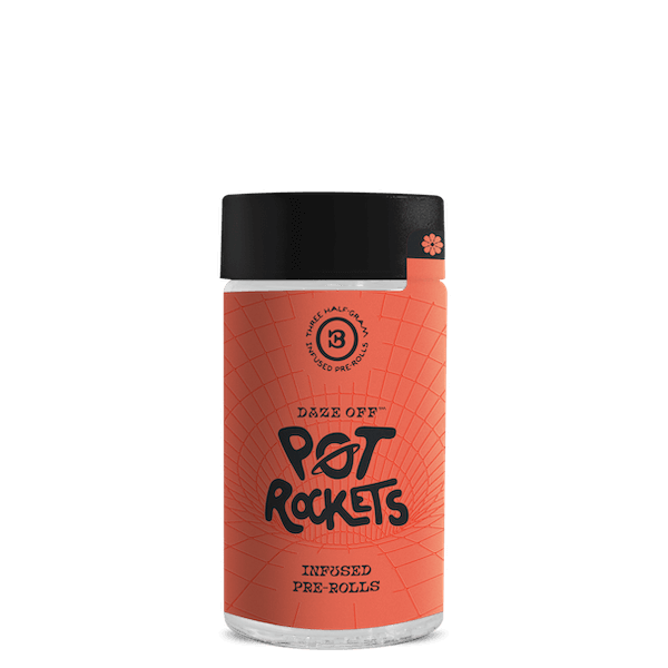 Photograph of product: DAZE OFF Joint 1.5g FSHO Infused Pot Rockets: This Will Confuse You 3pk