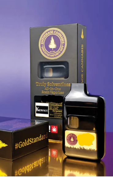 Photograph of product: Entourage Oui'd | STARGATE Disposable Live Rosin Cartridge | 1g