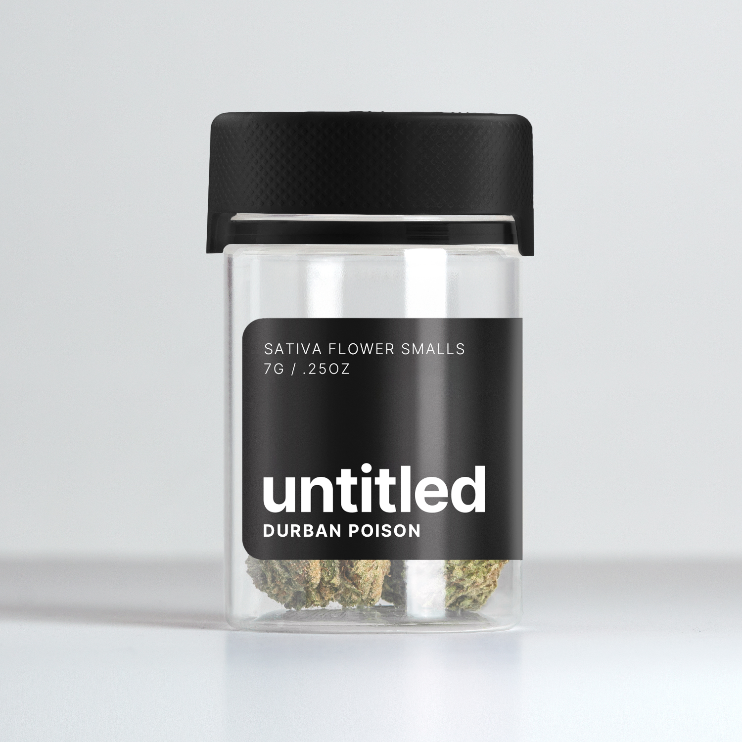 Photograph of product: Untitled 7g Jar Durban Poison (Small buds) 23.98%TH-oui Oui'd