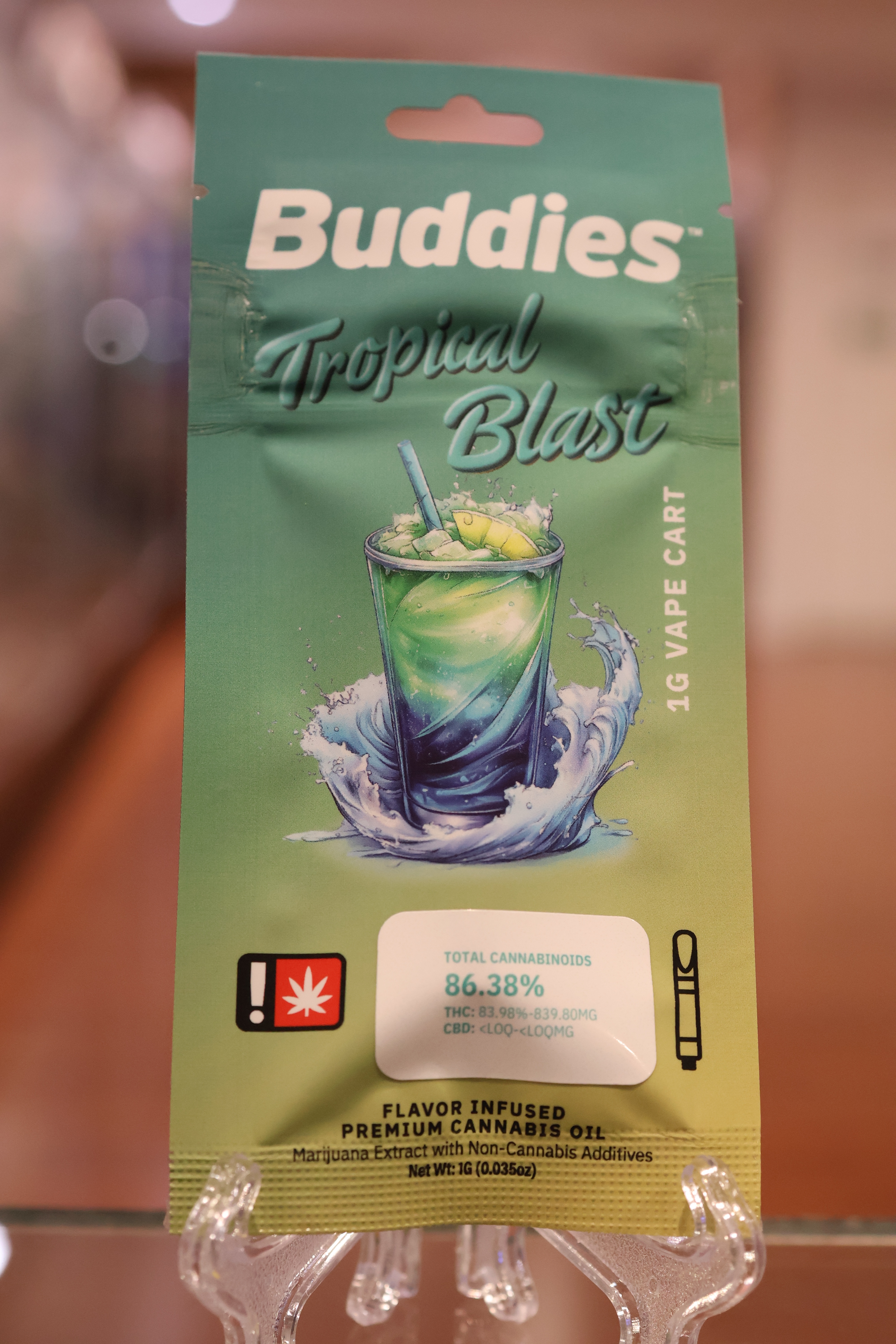 Photograph of product: Tropical Blast Flavored Cart. (Buddies)