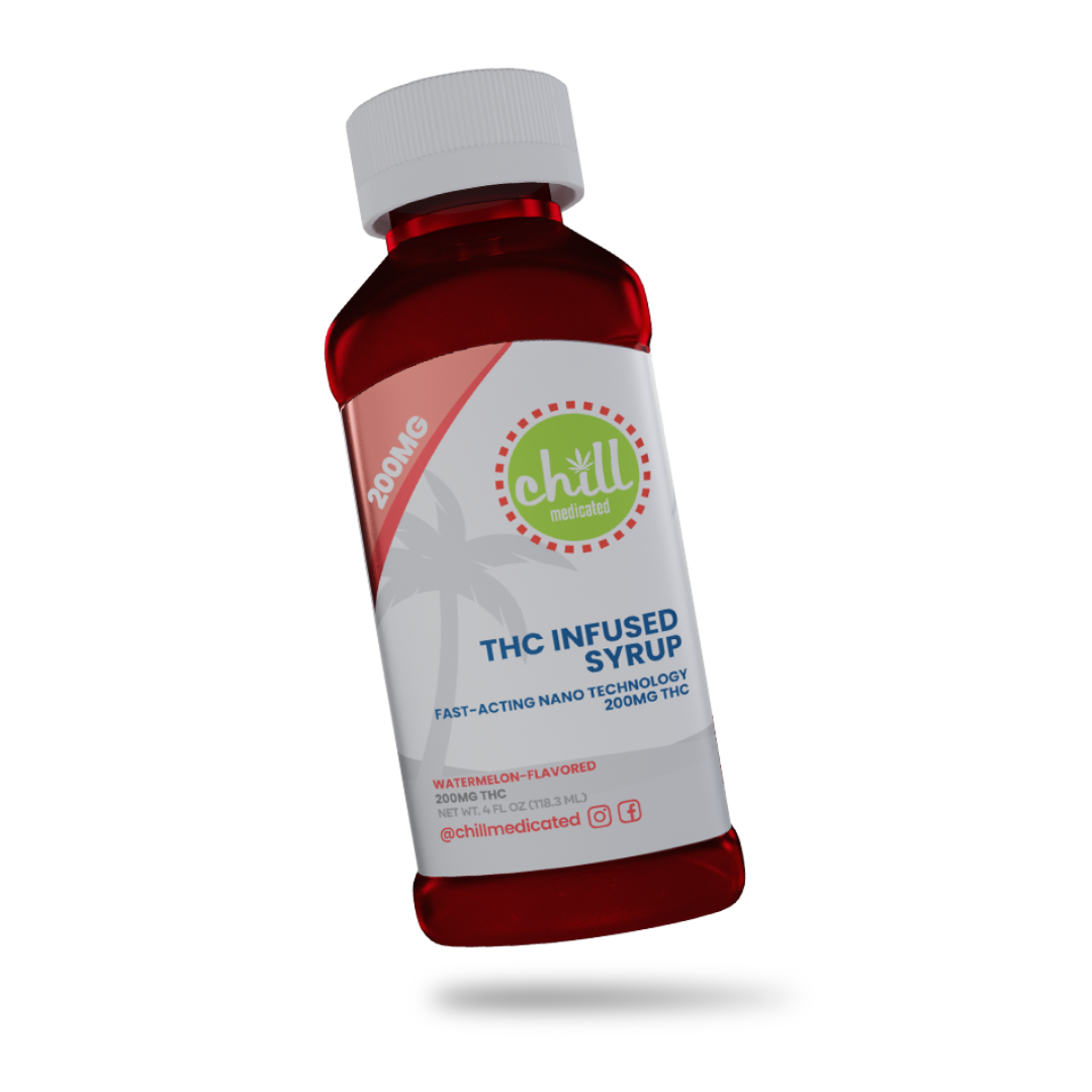 Photograph of product: Chill Medicated Zero Sugar Syrup Watermelon 200mg