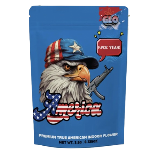 Photograph of product: Glo Farms 3.5g America F**k Yea