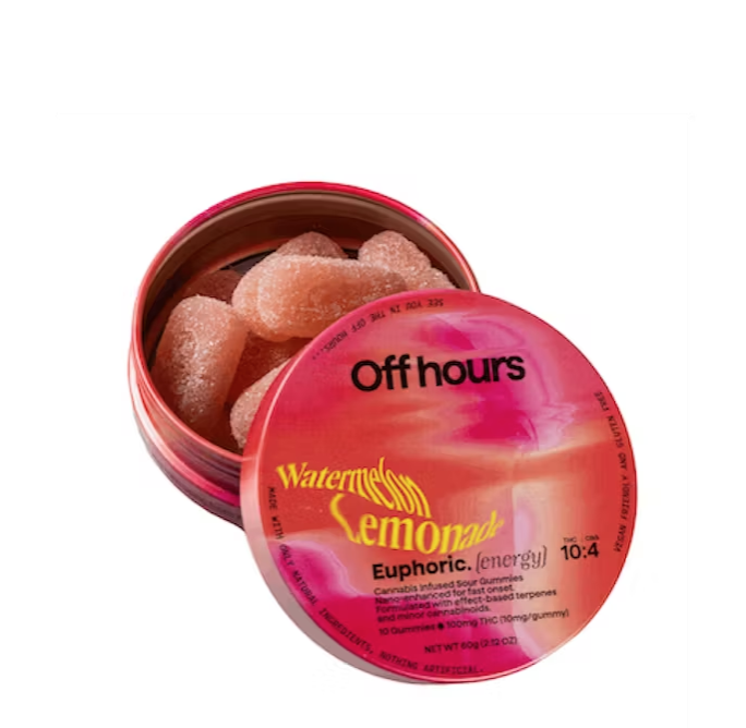 Photograph of product: Off Hours | Watermelon Lemonade "Euphoric" | Gummies | 10pk | 100mg