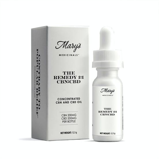 Photograph of product: 200mg The Remedy CBN:CBD 1:1 Tincture - MARYS MEDICINALS - 