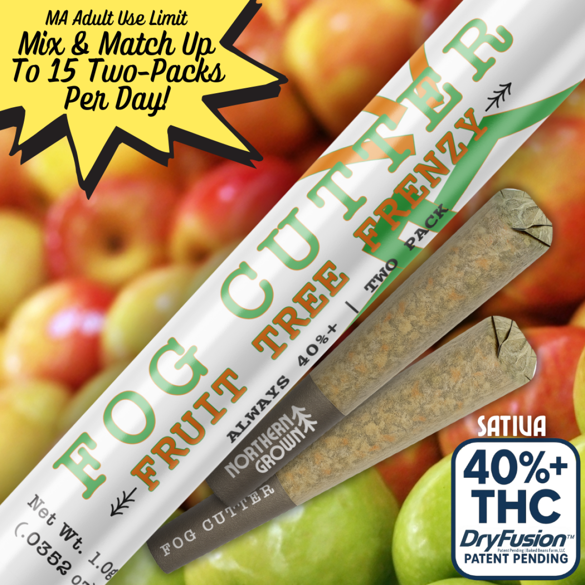 Photograph of product: Hydro Infused | Fruit Tree Frenzy | 2pk | 1g