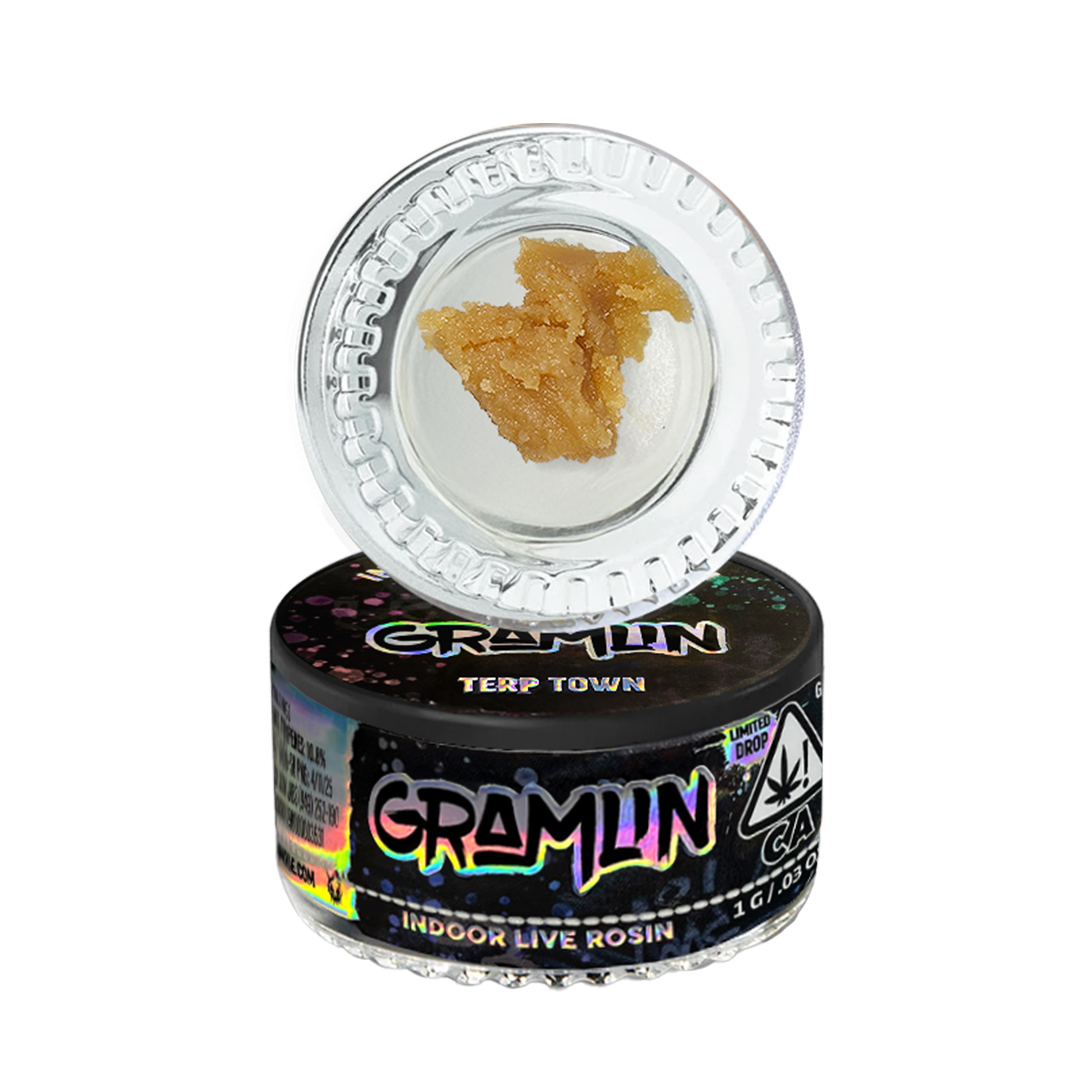 Photograph of product: INDOOR LIVE ROSIN EXTRACT - GRAVY 1G