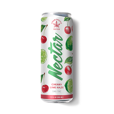 Photograph of product: Nectar Cherry Lime Haze Seltzer | 5MG