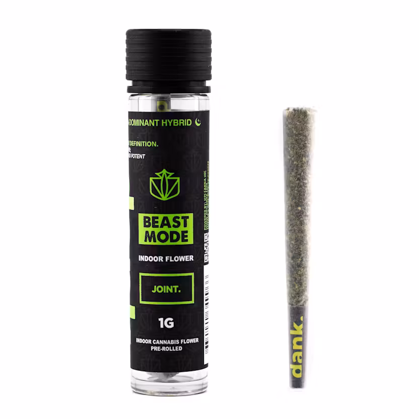 Photograph of product: Dank  |  Beast Mode  |  1G Pre Roll