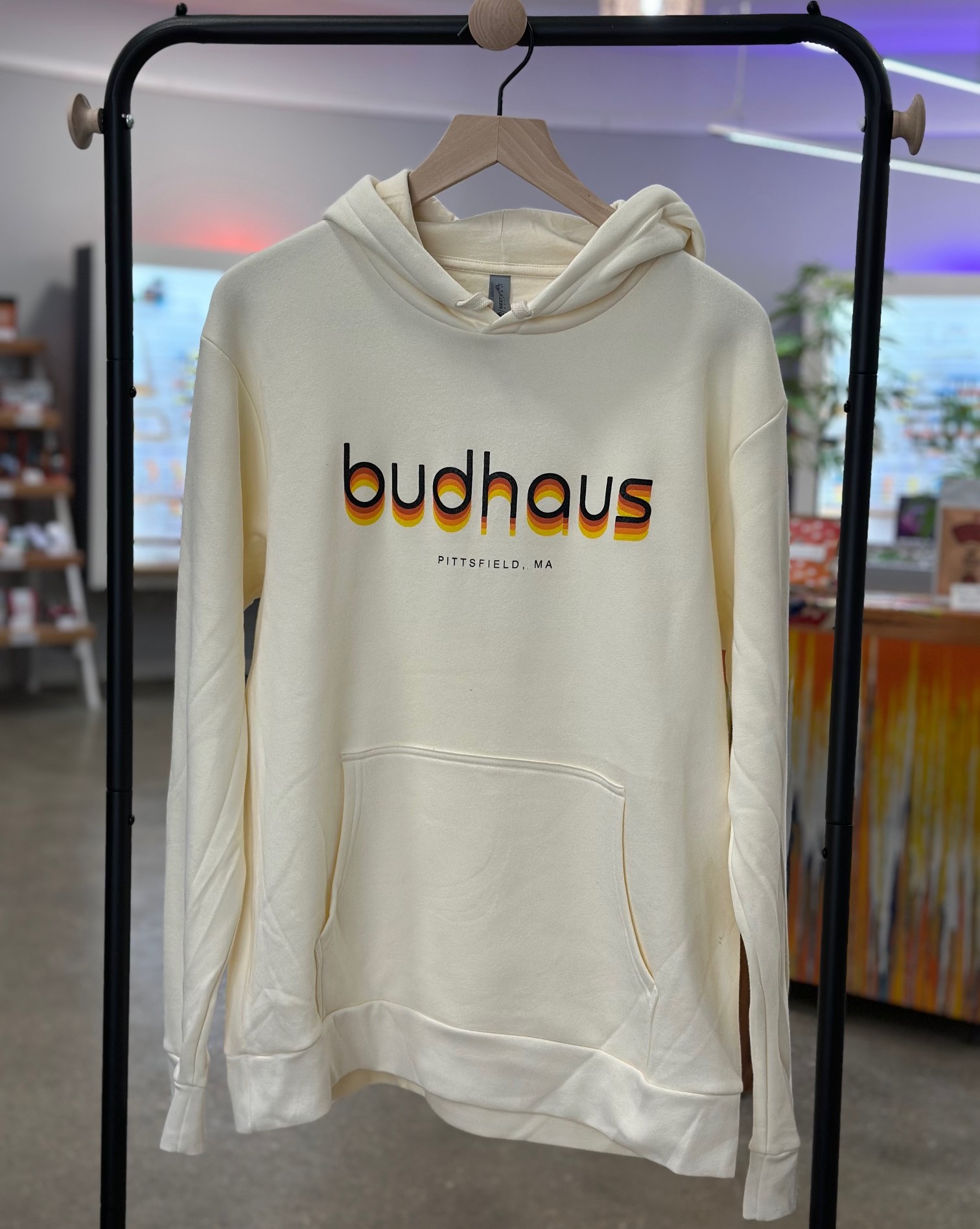 Photograph of product: Budhaus Logo (White) Sweatshirt - X-Large