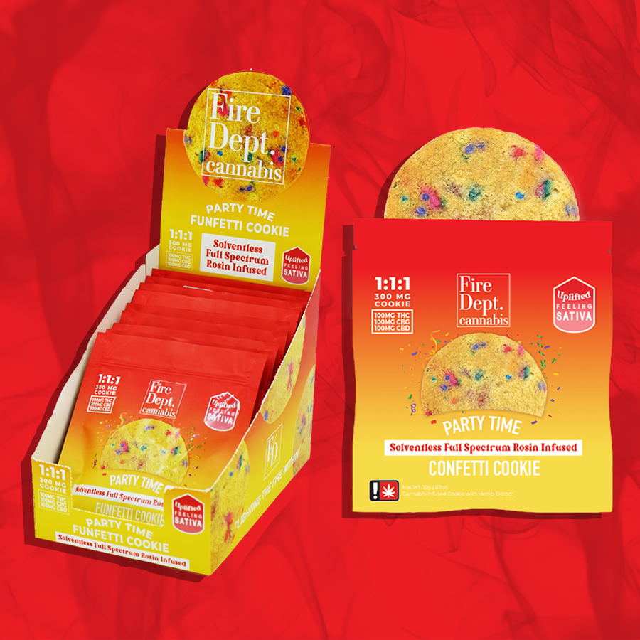 Photograph of product: Party Time Confetti 1;1;1  Cookie - Fire Dept. Oui'd