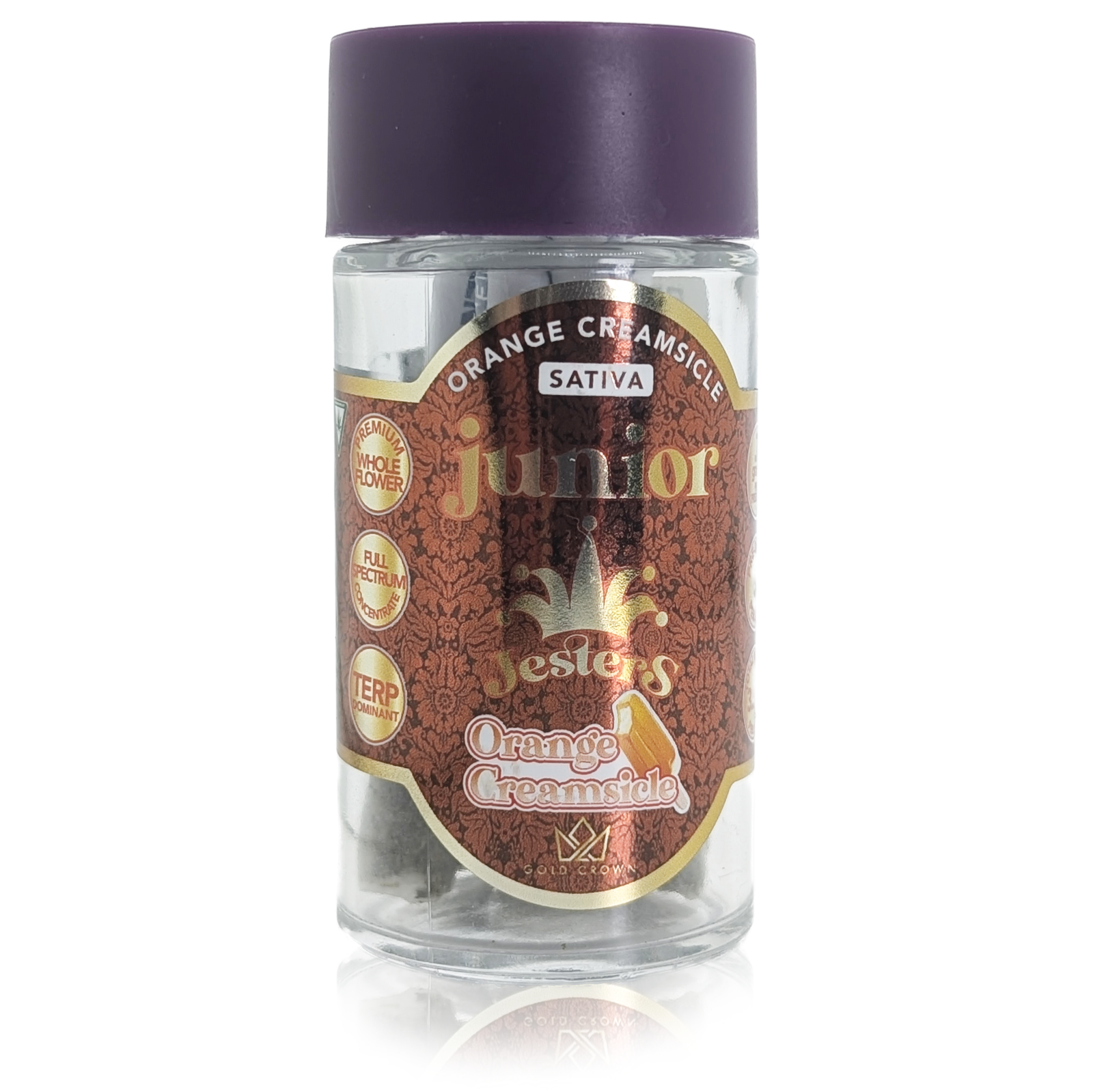 Photograph of product: JESTER JUNIORS - ORANGE CREAMSICLE - (5X.7G) LIVE RESIN INFUSED PRE-ROLL