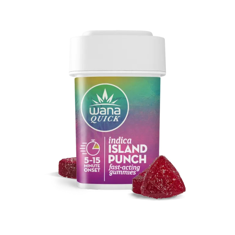 Photograph of product: Quick Island Punch Gummies (100mg)