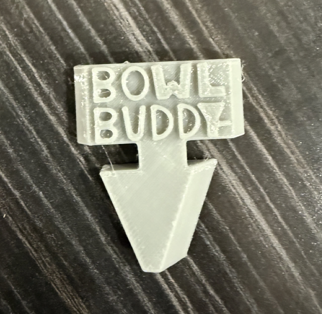Photograph of product: Bowl Buddy | 3D Printed Bowl Cleaning Tool