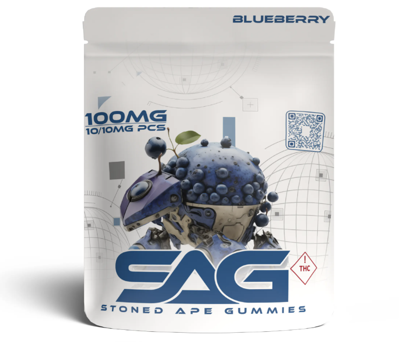 Photograph of Product: SACC Blueberry Gummies 100mg