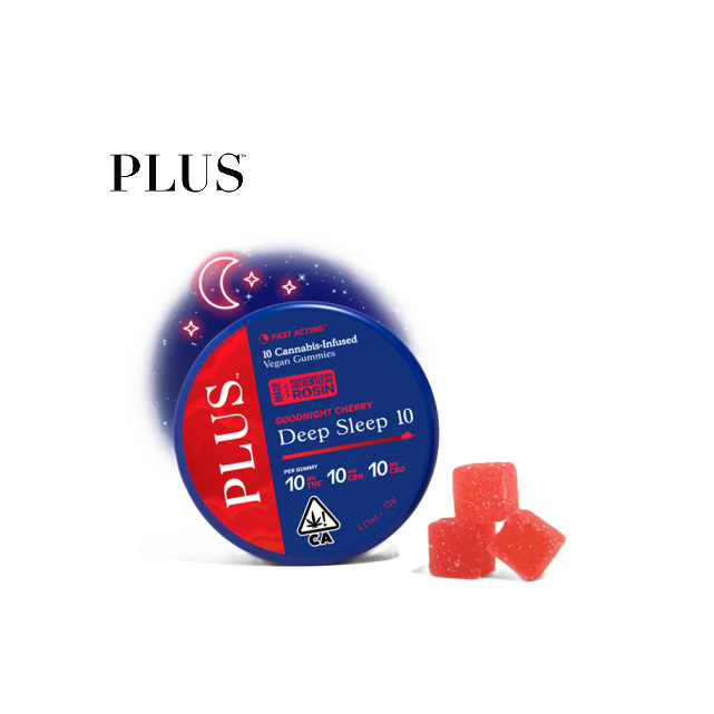 Photograph of product: 1:1:1 GOODNIGHT CHERRY DEEP SLEEP 100MG TH-oui:CBN:CBD 10 PACK GUMMIES