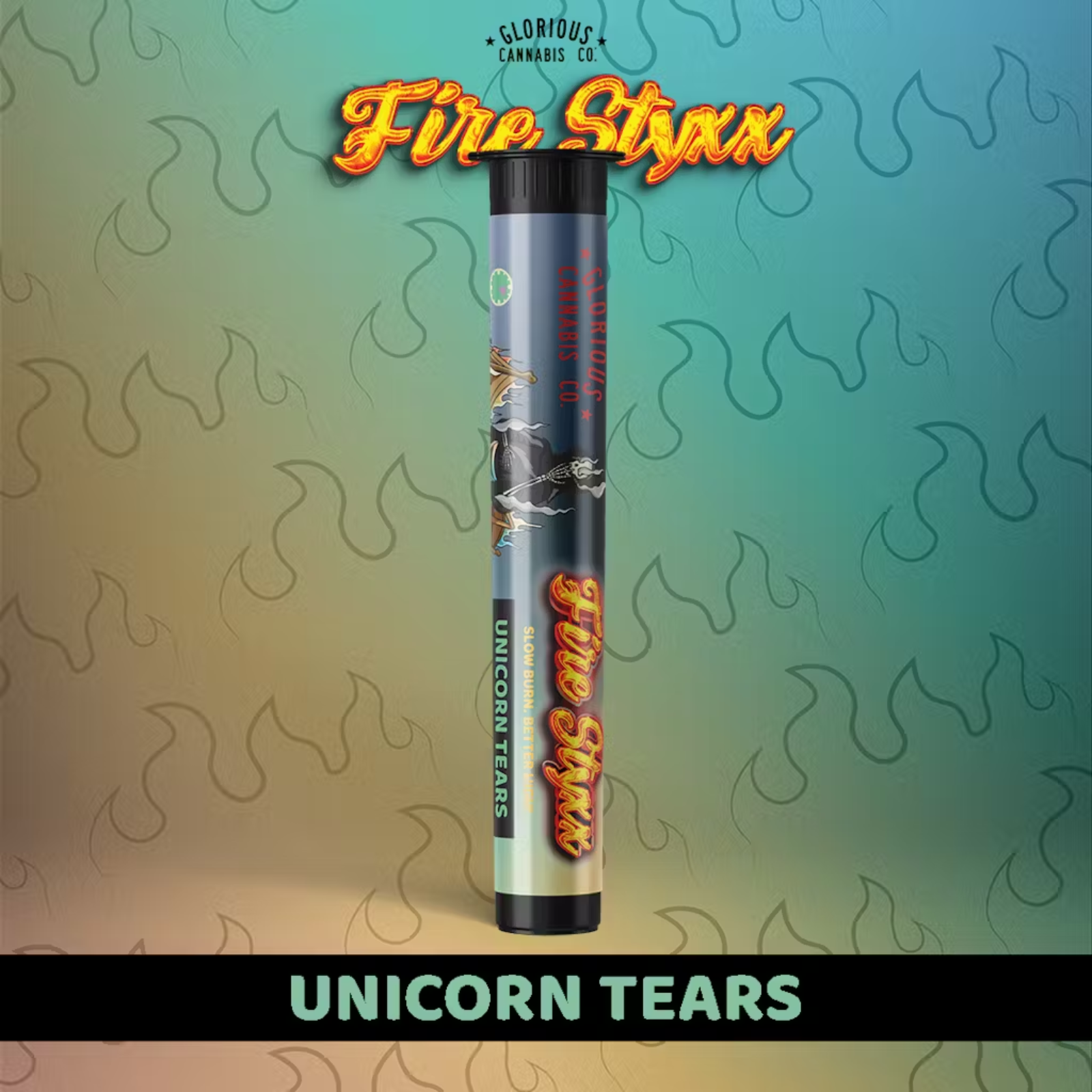 Photograph of product: 1g Infused Pre-Roll | Unicorn Tears | Fire Styxx