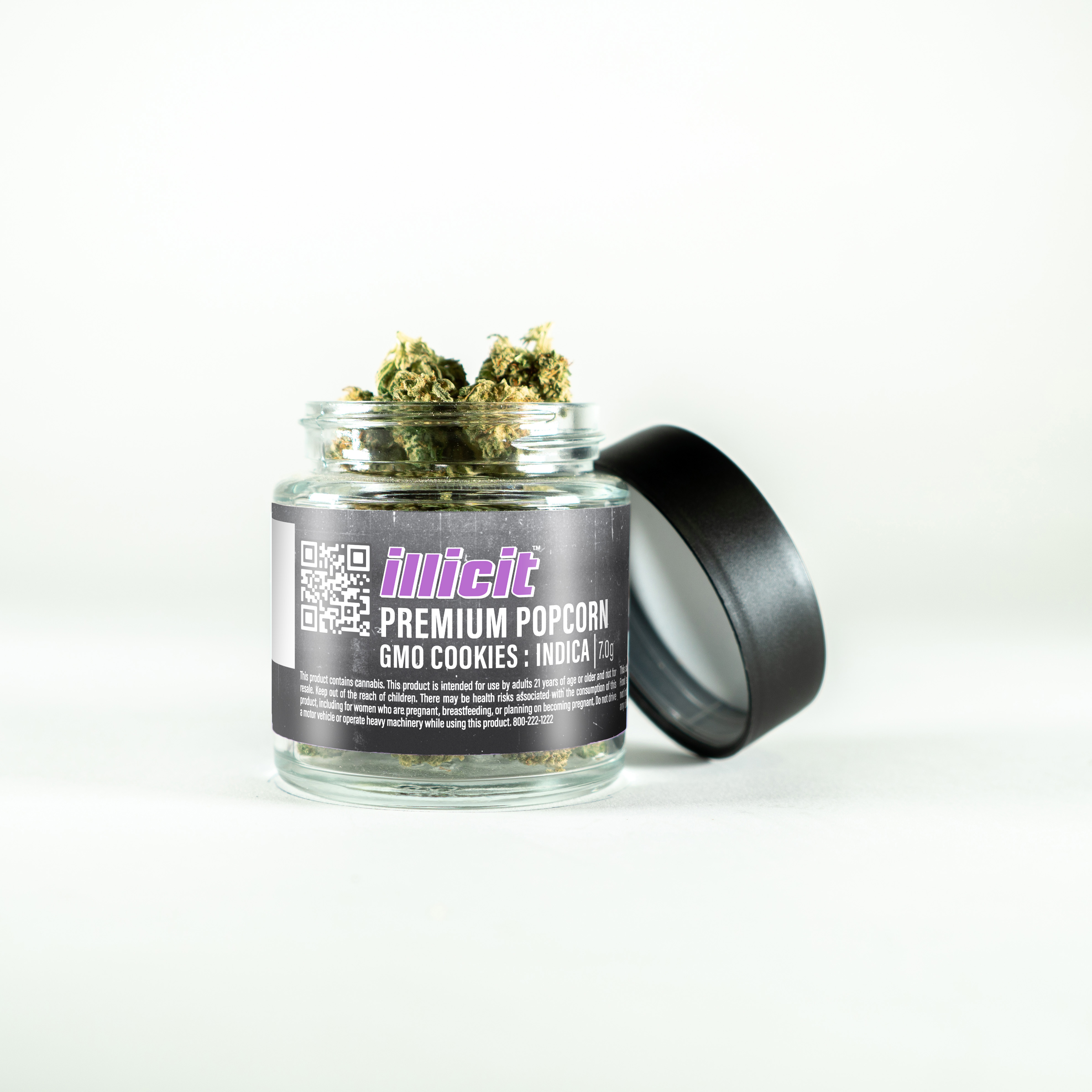 Photograph of product: Illicit | GMO Cookies (I) Popcorn Flower | 7g