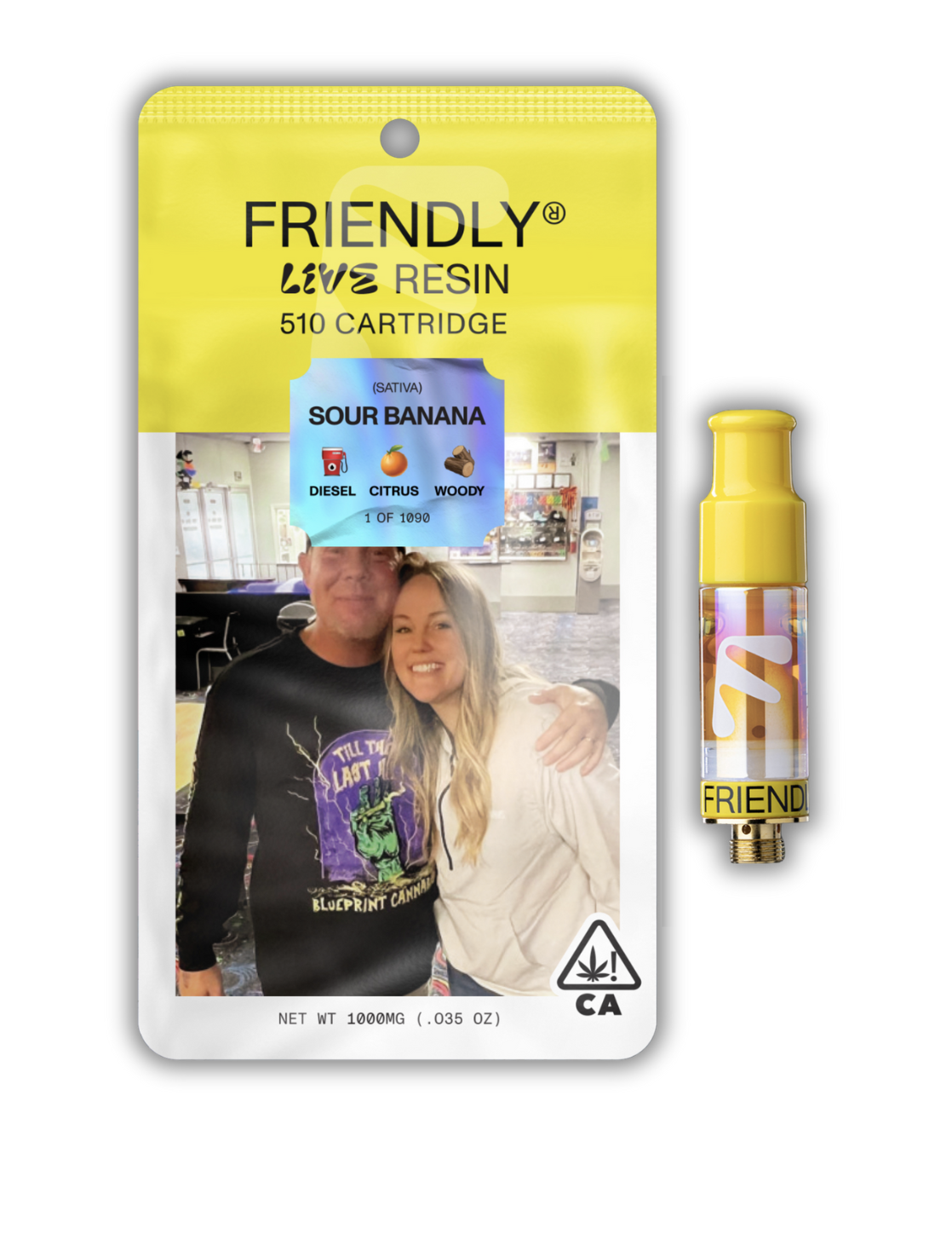 Photograph of product: Live Resin Cartridge | Sour Banana
