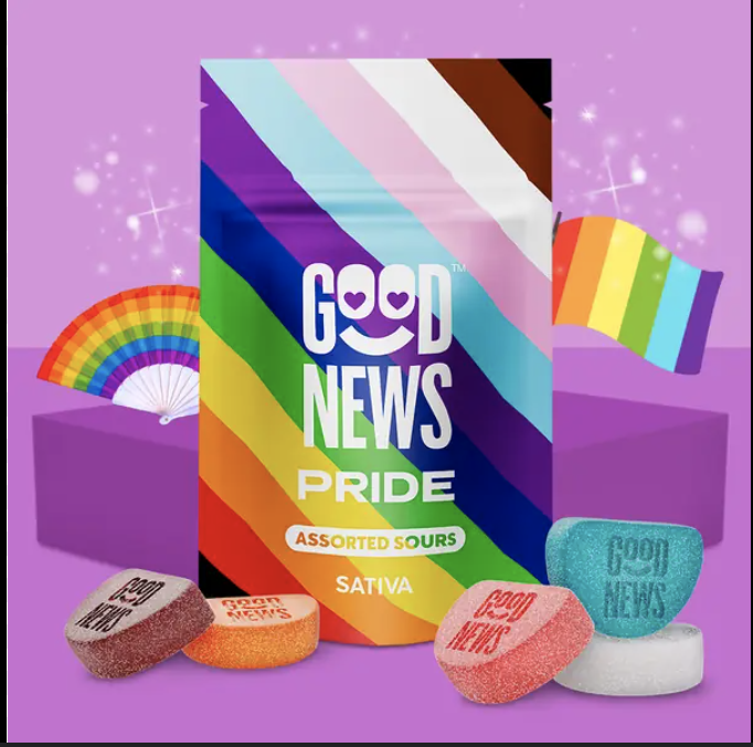 Photograph of product: Pride - Fruit Punch Gummies 100mg - Good News