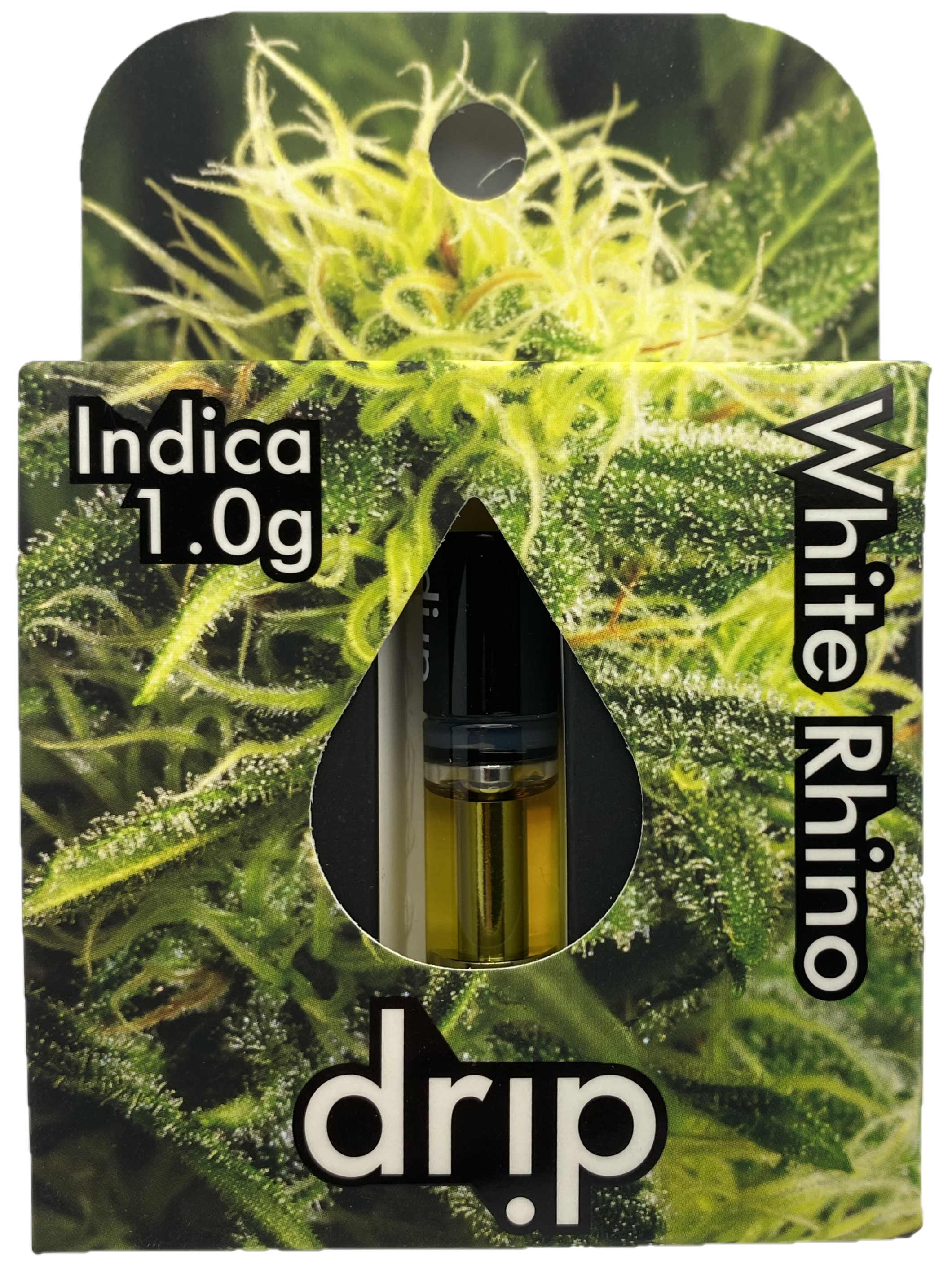Photograph of product: Drip | White Rhino | Distillate Cartridge