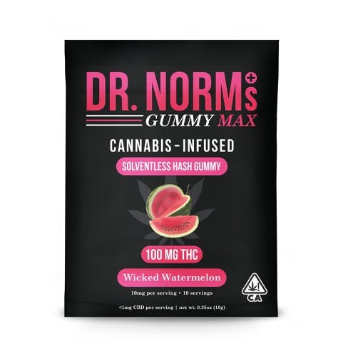 Photograph of product: DR. NORMS - GUMMIES - MAX WICKED WATERMELON 100MG