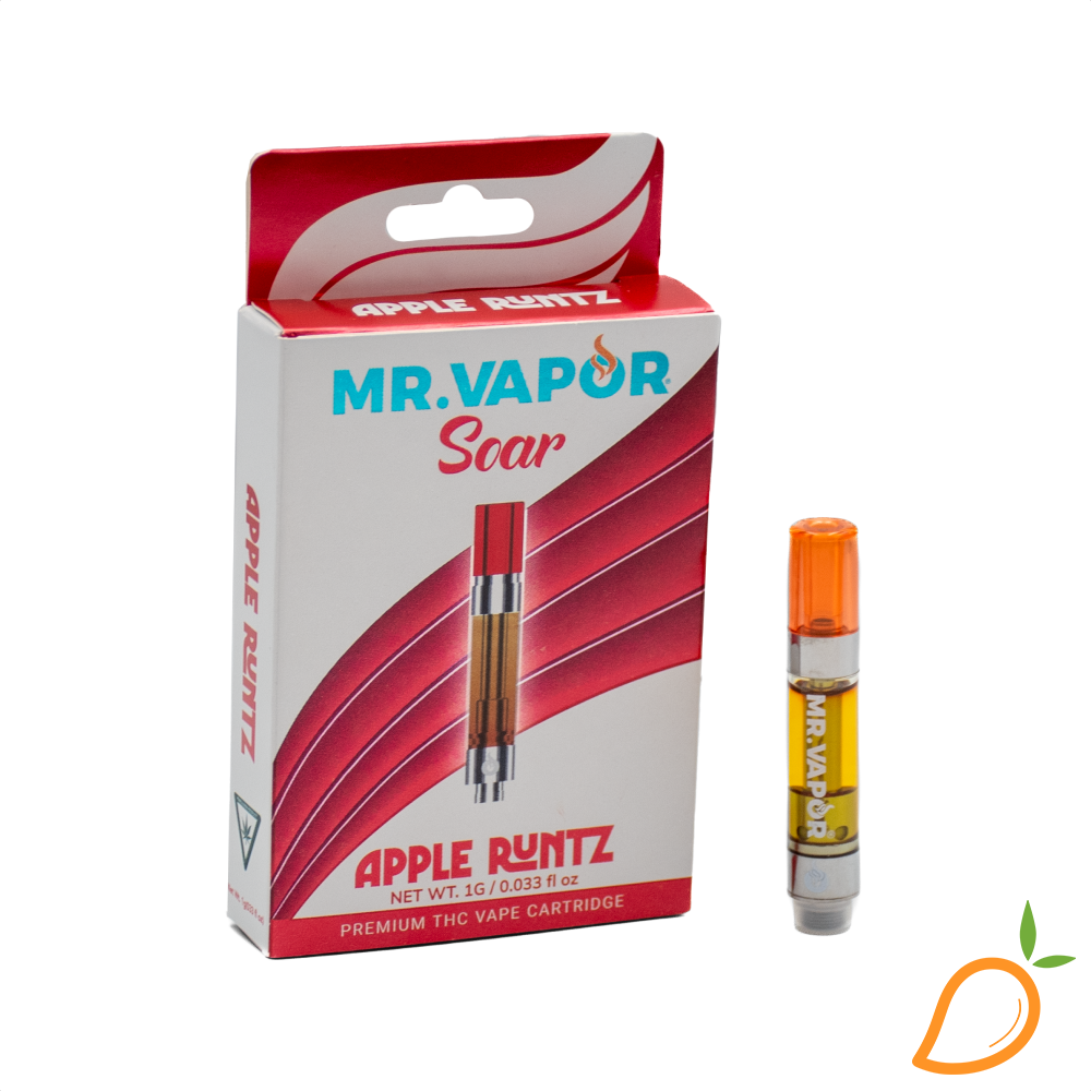 Photograph of product: 1g Apple Runtz Vape Mr. Vapor Soar