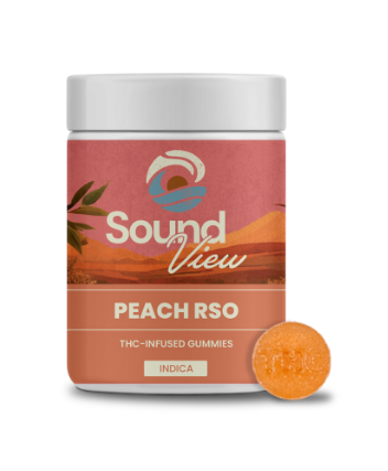 Photograph of product: Peach RSO 20ct Gummies (I) 00062