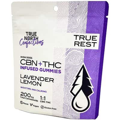 Photograph of product: True North | Lavender Lemon | 1:1 TH-oui:CBN | 200mg