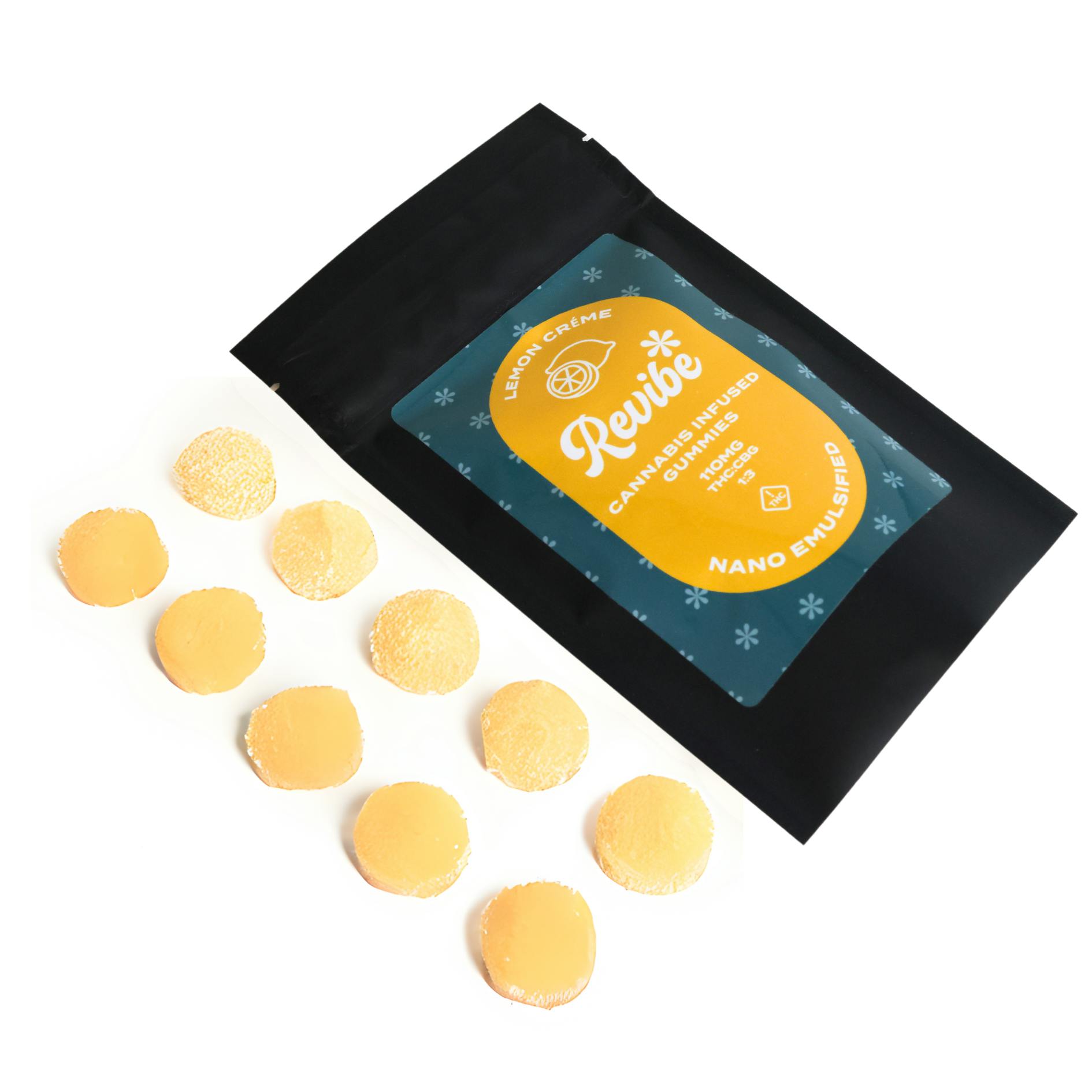 Photograph of Product: Lemon Creme Nano CBG Gummies 110mg | 11pk - 