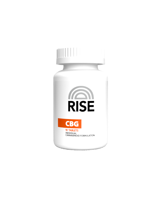 Photograph of product: RISE | CBG Tablets