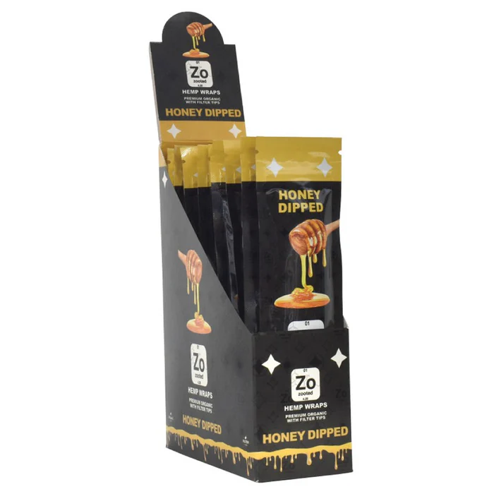 Photograph of product: Zooted Honey Dipped Hemp Wraps (2pk)