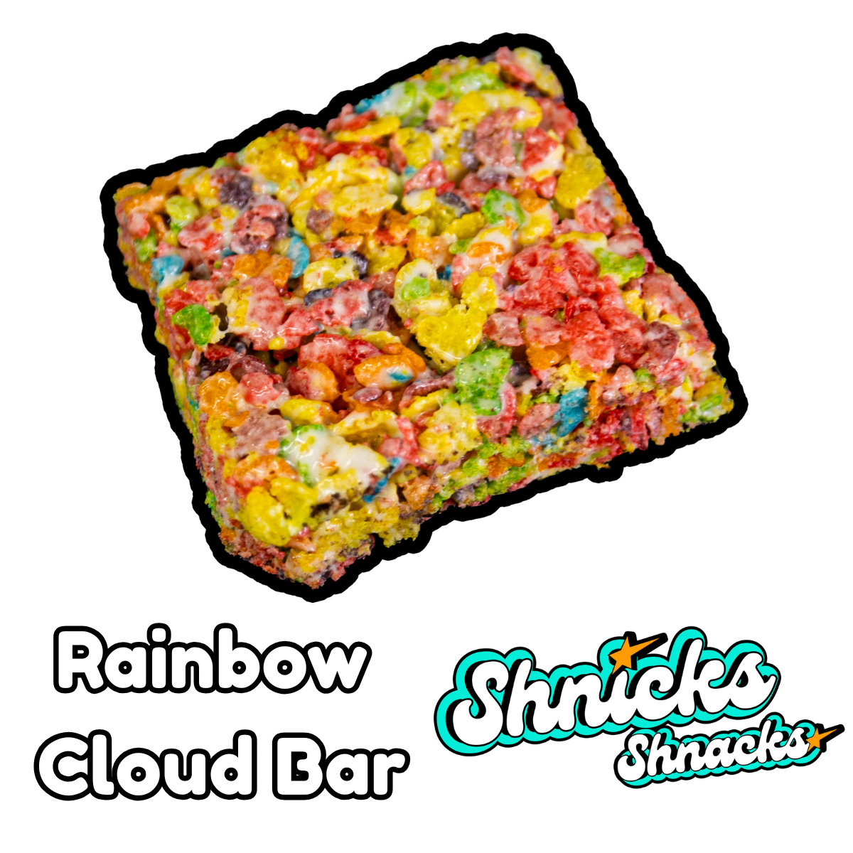 Photograph of product: Shnicks Shnacks | Rainbow (H) Cloud Bar | 1 Pack (10mg)