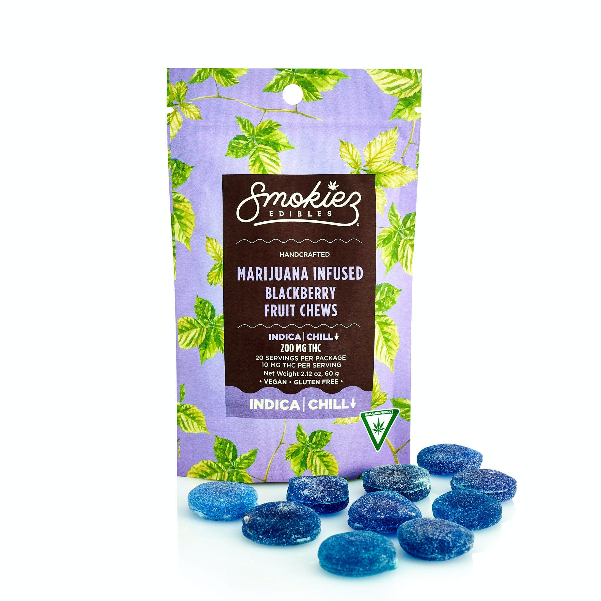 Photograph of product: Smokiez | Sweet Blackberry "Oui'd" Gummies | 200mg