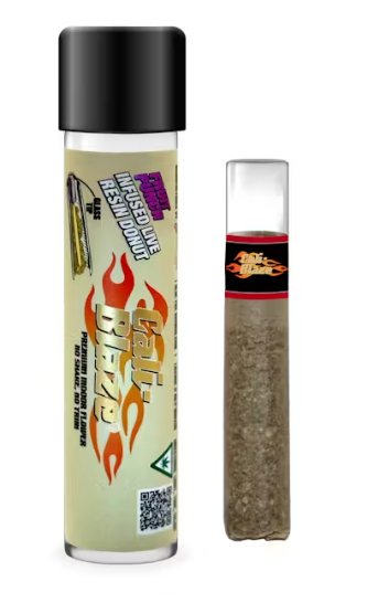 Photograph of product: Fruit punch Live Resin Donut Pre Roll | 1.2g | Cali Blaze