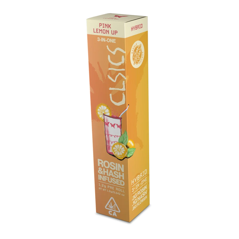 Photograph of product: CLSICS | Pink Lemon Up | Trifecta Rosin au chocolat Joint