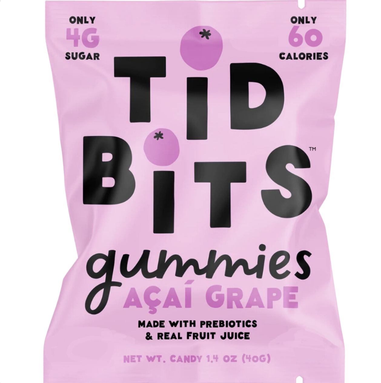 Photograph of product: TID BITS ACAI GRAPE GUMMIES