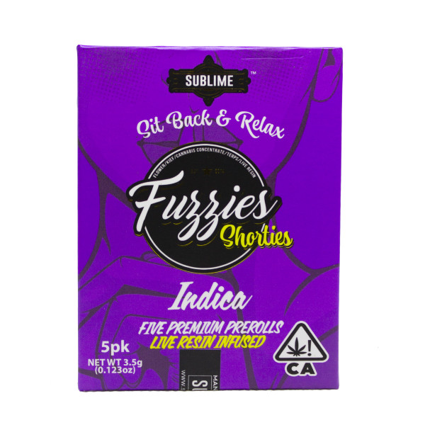 Photograph of product: Fuzzies Shorties LR Pre-Rolls Oui'd 3.5g ( 5pk )