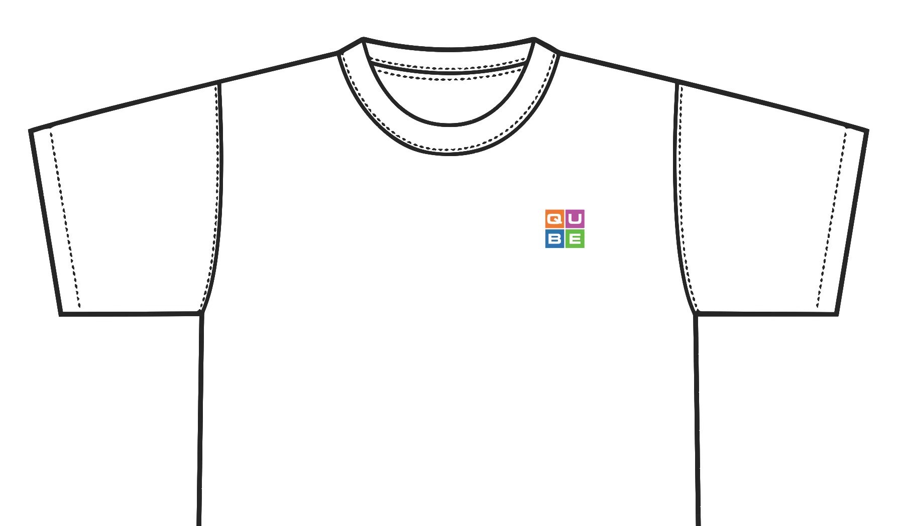 Photograph of product: Qube T-shirt | White