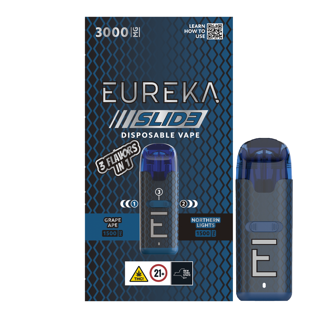 Photograph of product: Eureka | Vape | Slid3 Classic | Grape Ape/Northern Lights