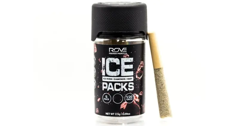 Photograph of product: Rove | Purple Trainwreck | .5g Triple Infused Pre-Roll | 5ct