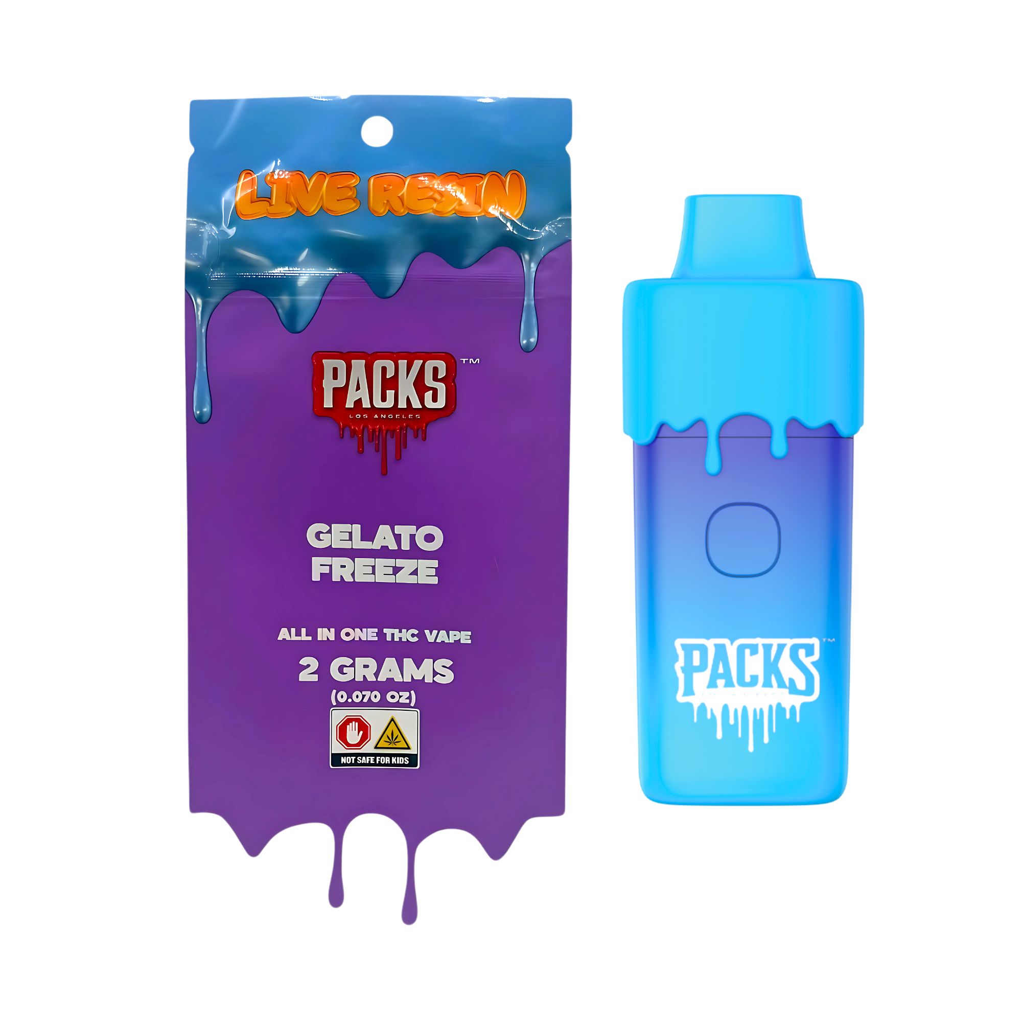 Photograph of product: Pack Pods - Gelato Freeze - 2g - Disposable Vape