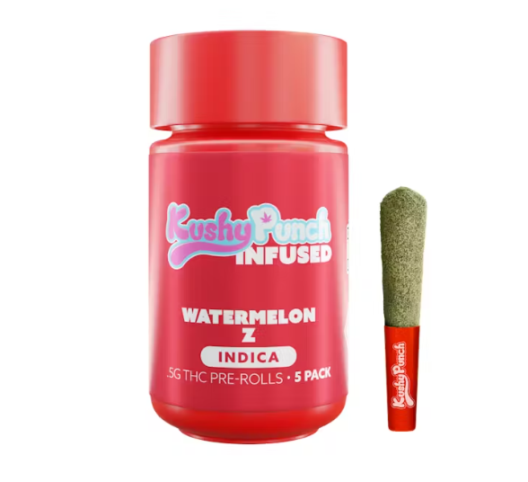 Photograph of Product: 0.5g Infused Preroll 5pk [2.5g] | Watermelon Z