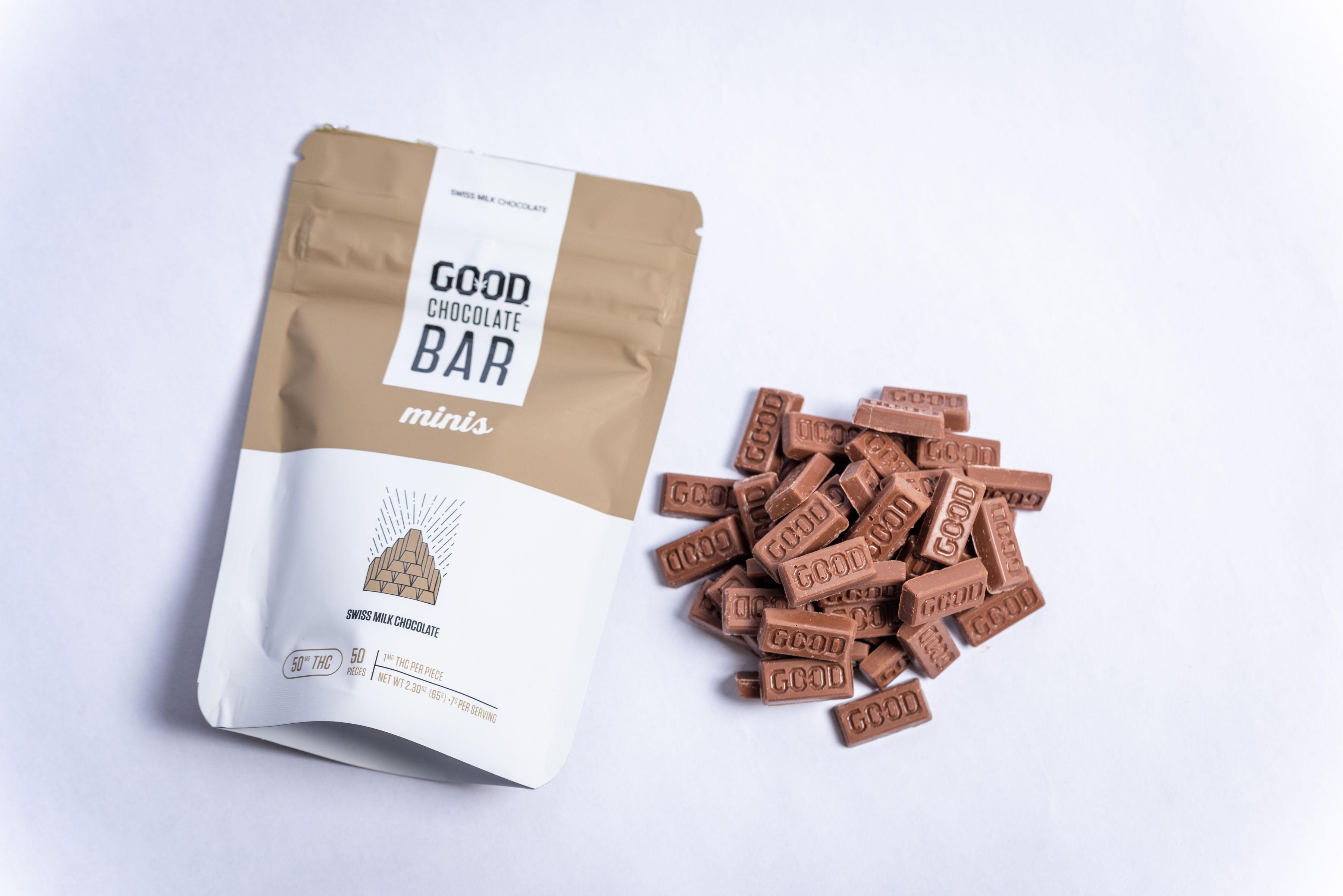 Photograph of product: GOOD Milk Chocolate / Micro Dose Minis / 50mg / Oui'd