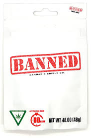 Photograph of product: BANNED | Edible | Gummies | Green Apple | 200mg