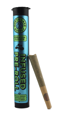 Photograph of product: NORTH LAKE SUPPLY - Garlic Jam Live Rosin-Infused Pre-Roll [I]