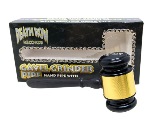 Photograph of product: Death Row Records 2n1 Gavel Hand Pipe Grinder