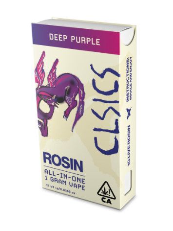 Photograph of product: Deep Purple (I) Live Rosin ALL-IN-ONE Vape 1g - CLSICS